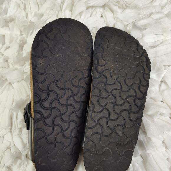 Birkenstock Gizeh Sandals Womens Size 9 Silver Metallic Thong Comfort EU 40 - Picture 15 of 16